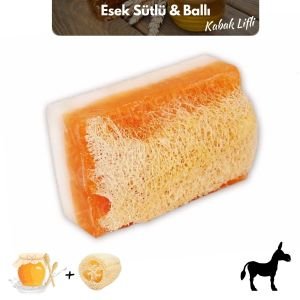Aktürk Osmanli Sabuni - Eşek Sütlü & Ballı Kabak Lifli Sabun