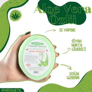 Aktürk Osmanli Sabuni - El Yapımı Doğal Gliserinli Aloe Vera Özlü Süngerli Sabun