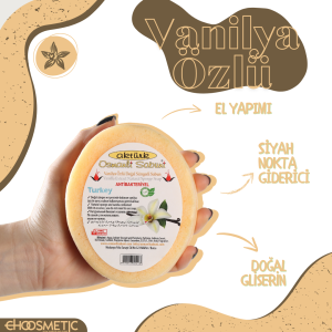 Aktürk Osmanli Sabuni - El Yapımı Doğal Gliserinli Vanilya Özlü Süngerli Sabun