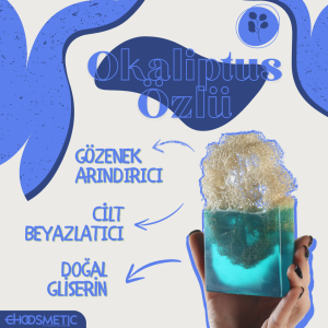 Aktürk Osmanli Sabuni - Okaliptus Özlü Yarım Kabak Lifli Sabun