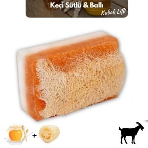 Aktürk Osmanli Sabuni - Keçi Sütlü & Ballı Kabak Lifli Sabun