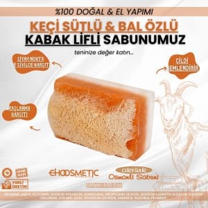 Aktürk Osmanli Sabuni - Keçi Sütlü & Ballı Kabak Lifli Sabun