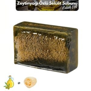 Aktürk Osmanli Sabuni - Zeytinyağı Özlü Kabak Lifli Selülit Sabunu