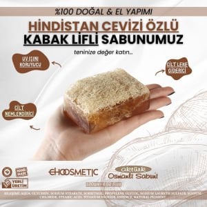 Aktürk Osmanli Sabuni -Hindistan Cevizi Özlü Kabak Lifli Selülit Sabunu